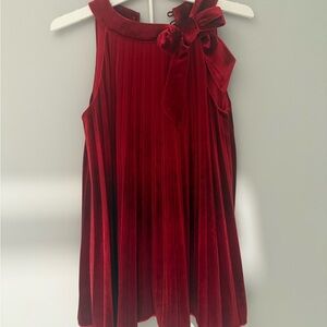 Giani Bernini Rich Red Velvet Kids Dress